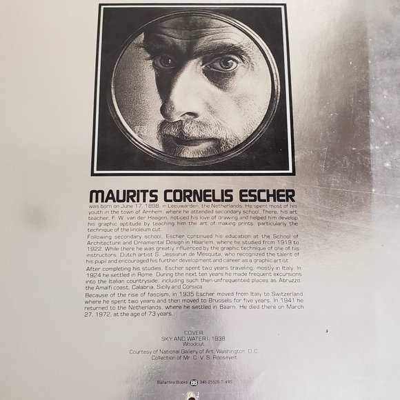 1977 Holographic M.C. Escher Calendar - Picture 2 of 7